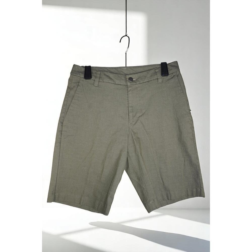 Lululemon Commission Shorts Slim Fit 9” – Olive Green Size 30 ABC Stretch Cotton